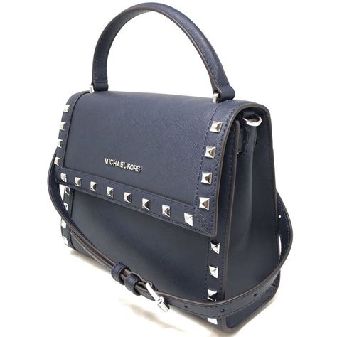 michael kors dillon medium studded|Michael Kors Dillon Studded Medium Top Handle Messenger .